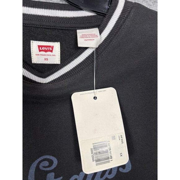 Levi's Women's Heritage Sport Logo Long-Sleeve Sweatshirt Black Size XS NWT's. - Picture 6 of 8